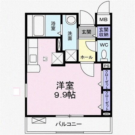 諏訪ノ森駅 徒歩9分 1階の物件間取画像